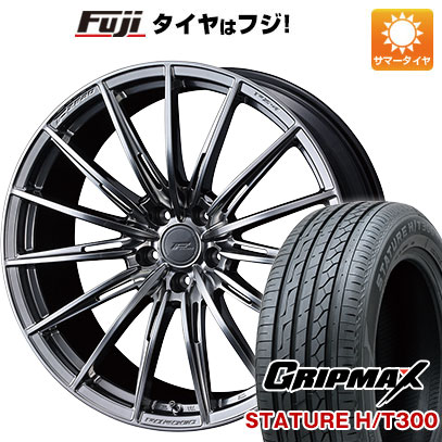 グリップマックス - 【新品国産車用 5穴114.3車】 夏タイア 銀輪4本仕かける 235/55R19 スタチャー H/T300 BSW（押さえる） ウェッズ F-ZERO FZ-4 19in