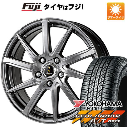 【新品国産5穴114.3車】 夏タイヤ ホイール4本セット 225/60R18 ヨコハマ ジオランダー A/T G015 RBL タカイチ セプティモGO1プラス 18インチ :fuji 1341 117189 31742 31742:フジ スペシャルセレクション