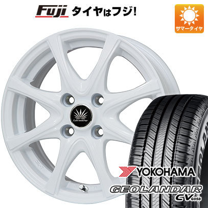 【新品 軽自動車】ハスラー 夏タイヤ ホイール4本セット 165/60R15 ヨコハマ ジオランダー CV G058 プレミックス アマルフィV Jr(ホワイト) 15インチ