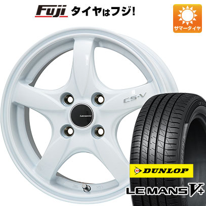 【新品国産4穴100車】 夏タイヤ ホイール4本セット 185/60R16 ダンロップ ルマン V+(ファイブプラス) レアマイスター CS V(ホワイト) 16インチ :fuji 13442 128668 40661 40661:フジ スペシャルセレクション