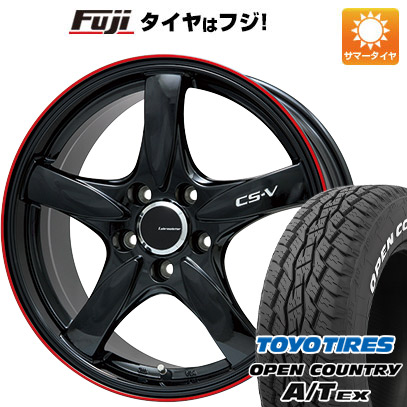 【新品国産5穴114.3車】 夏タイヤ ホイール4本セット 205/65R16 トーヨー オープンカントリー A/T EX レアマイスター CS V(グロスブラック/レッドリム) 16インチ :fuji 1311 128671 39900 39900:フジ スペシャルセレクション