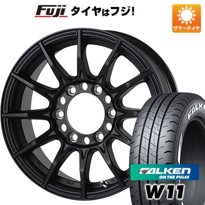 【新品】ハイエース200系 夏タイヤ ホイール４本セット 195/80R15 ファルケン W11 107/105N ゴジゲン ブラックマン G I 15インチ :fuji 2185 150185 29684 29684:フジ スペシャルセレクション