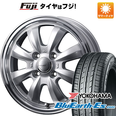 【新品国産4穴100車】 夏タイヤ ホイール４本セット 195/55R15 ヨコハマ ブルーアース ES32 ウェッズ グラフト 8S 15インチ :fuji 1848 150471 35508 35508:フジ スペシャルセレクション