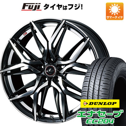 【新品国産5穴114.3車】 夏タイヤ ホイール4本セット 225/50R18 ダンロップ エナセーブ EC204 ウェッズ レオニス LM 18インチ :fuji 1301 136854 25554 25554:フジ スペシャルセレクション