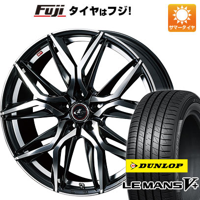 【新品国産5穴114.3車】 夏タイヤ ホイール4本セット 225/45R18 ダンロップ ルマン V+(ファイブプラス) ウェッズ レオニス LM 18インチ :fuji 1261 136854 40693 40693:フジ スペシャルセレクション