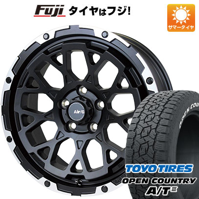 【新品国産5穴114.3車】 夏タイヤ ホイール4本セット 225/70R16 トーヨー オープンカントリー A/T III RBL フォーバイフォー エアージー ロックス 16インチ｜fujidesignfurniture