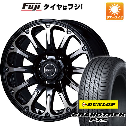 【新品国産5穴114.3車】 夏タイヤ ホイール4本セット 215/65R16 ダンロップ グラントレック PT5 SSR ディバイド FT アッシュブラック 16インチ :fuji 1310 142971 40814 40814:フジ スペシャルセレクション