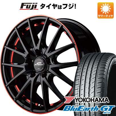 【新品国産5穴114.3車】 夏タイヤ ホイール4本セット 225/50R17 ヨコハマ ブルーアース GT AE51 MID シュナイダー RX27 17インチ :fuji 1844 137157 28553 28553:フジ スペシャルセレクション