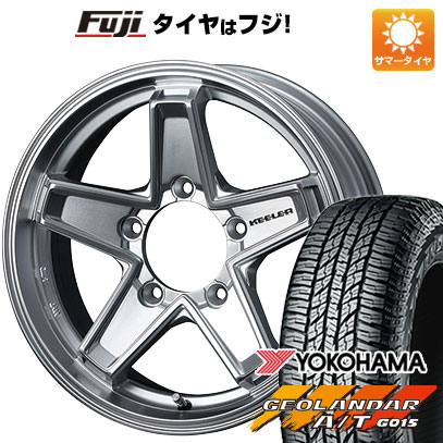 【新品】ジムニー 夏タイヤ ホイール4本セット 215/85R16 ヨコハマ ジオランダー A/T G015 OWL/RBL ウェッズ キーラー タクティクス 16インチ :fuji 16701 123075 22885 22885:フジ スペシャルセレクション