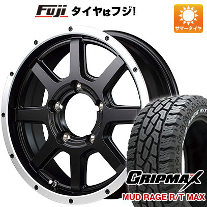 【新品】ジムニー 夏タイヤ ホイール４本セット 175/80R16 グリップマックス マッドレイジR/T MAX RWL(限定) MID ロードマックス WF 8 16インチ :fuji 16701 132928 43256 43256:フジ スペシャルセレクション