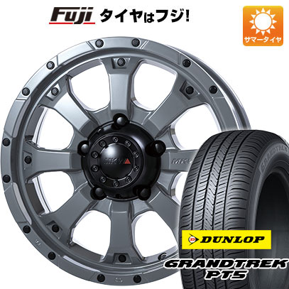 【新品】ジムニー 夏タイヤ ホイール4本セット 175/80R16 ダンロップ グラントレック PT5 MKW MK 46 16インチ :fuji 16701 119782 40811 40811:フジ スペシャルセレクション