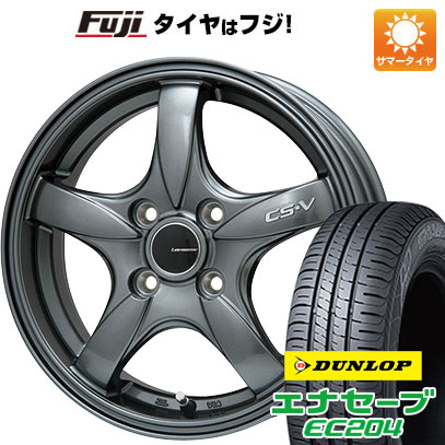 【新品国産4穴100車】 夏タイヤ ホイール4本セット 185/60R16 ダンロップ エナセーブ EC204 レアマイスター CS V(ガンメタ) 16インチ :fuji 13442 128659 25573 25573:フジ スペシャルセレクション