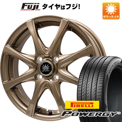 【新品国産4穴100車】 夏タイヤ ホイール4本セット 195/65R15 ピレリ パワジー プレミックス アマルフィV Jr(ブロンズ) 15インチ :fuji 11881 124957 37005 37005:フジ スペシャルセレクション