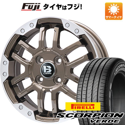 【新品国産5穴114.3車】 夏タイヤ ホイール4本セット 215/70R16 ピレリ スコーピオン ヴェルデ ビッグウエイ B LUGNAS FRD(ブロンズ/リムポリッシュ) 16インチ :fuji 1581 137785 15757 15757:フジ スペシャルセレクション