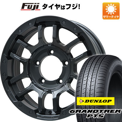 【新品】ジムニー 夏タイヤ ホイール4本セット 175/80R16 ダンロップ グラントレック PT5 ビッグウエイ B LUGNAS FRD(マットブラック) 16インチ :fuji 16701 137766 40811 40811:フジ スペシャルセレクション