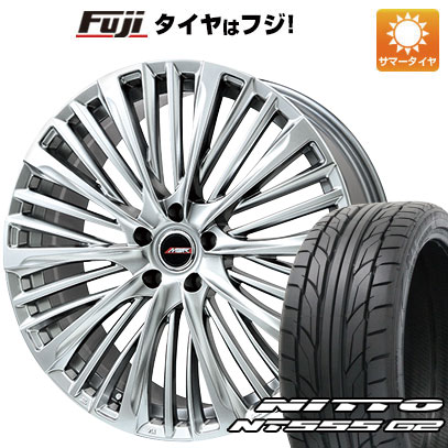 【パンク保証付き】【新品国産5穴114.3車】 夏タイヤ ホイール4本セット 245/40R19 ニットー NT555 G2 プレミックス MER X(ハイパーシルバー) 19インチ :fuji 1122 137714 23597 23597:フジ スペシャルセレクション