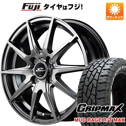 【新品】ライズ/ロッキー（ガソリン） 夏タイヤ ホイール4本セット 195/65R16 グリップマックス マッドレイジR/T MAX RWL(限定) MID シュナイダー SLS 16インチ :fuji 21101 144293 32791 32791:フジ スペシャルセレクション