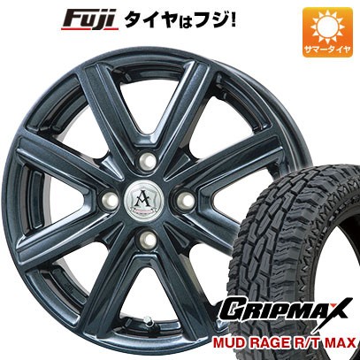 【新品 軽自動車】タフト 夏タイヤ ホイール4本セット 165/65R15 グリップマックス マッドレイジR/T MAX RBL(限定) テクノピア アフロディーテ MZ 15インチ｜fujidesignfurniture