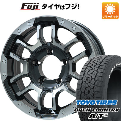 【新品】ジムニーシエラ 夏タイヤ ホイール４本セット 195/80R15 トーヨー オープンカントリー A/T III RWL/RBL ビッグウエイ B LUGNAS FRD 15インチ :fuji 21161 137763 42836 42836:フジ スペシャルセレクション