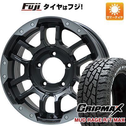 【新品】ジムニーシエラ 夏タイヤ ホイール4本セット 225/70R16 グリップマックス マッドレイジR/T MAX RWL(限定) ビッグウエイ B LUGNAS FRD 16インチ :fuji 16701 137767 33239 33239:フジ スペシャルセレクション