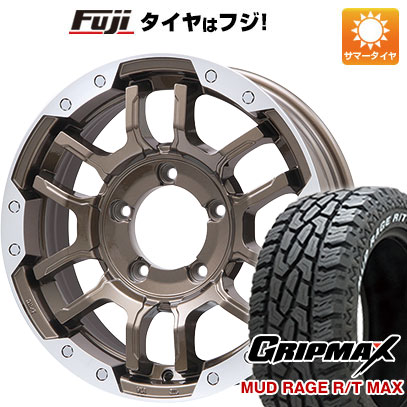 【新品】ジムニーシエラ 夏タイヤ ホイール4本セット 225/70R16 グリップマックス マッドレイジR/T MAX RWL(限定) ビッグウエイ B LUGNAS FRD 16インチ :fuji 16701 137765 33239 33239:フジ スペシャルセレクション