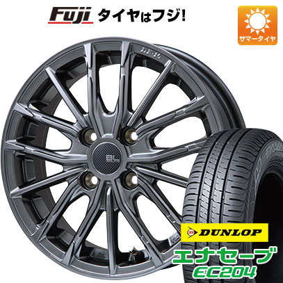 【新品国産4穴100車】 夏タイヤ ホイール4本セット 185/55R15 ダンロップ エナセーブ EC204 BRANDLE LINE DF 10M ハイパーグレー 15インチ :fuji 1846 144607 25583 25583:フジ スペシャルセレクション