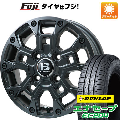 タフト ソリオ 夏タイヤ ホイール4本セット 165/65R15 ダンロップ エナセーブ EC204 ビッグウエイ B-LUGNAS BRD(マットブラック) 15インチ