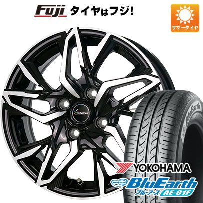 【新品国産車用 4穴100車】 夏タイヤ ホイール4本セット 185/70R14 ヨコハマ ブルーアース AE-01F ホットスタッフ クロノス CH-112 14インチ