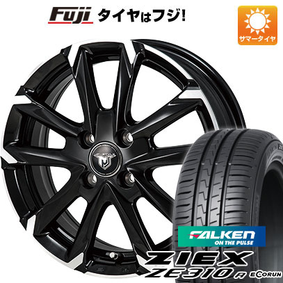 【新品国産車用 4穴100車】 夏タイヤ ホイール4本セット 175/65R15 ファルケン ジークス ZE310R エコラン（限定） MONZA JPスタイル MJ-V 15インチ