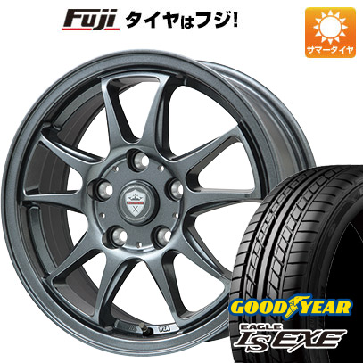 【新品国産5穴114.3車】 夏タイヤ ホイール4本セット 225/55R17 グッドイヤー イーグル エルエス エグゼ(限定) ブランドル KF28 17インチ :fuji 1861 139055 32119 32119:フジ スペシャルセレクション