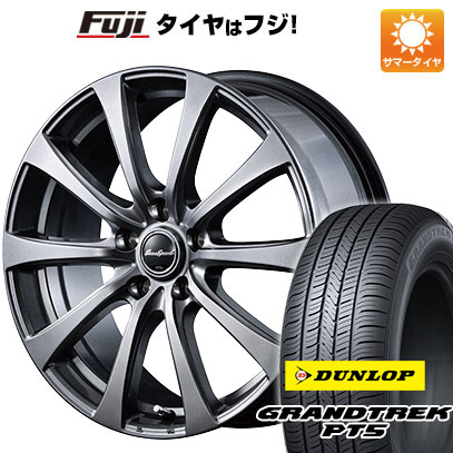 【新品国産5穴114.3車】 夏タイヤ ホイール4本セット 225/60R18 ダンロップ グラントレック PT5 MID ユーロスピード G10(NEW) 18インチ :fuji 1341 144383 40821 40821:フジ スペシャルセレクション