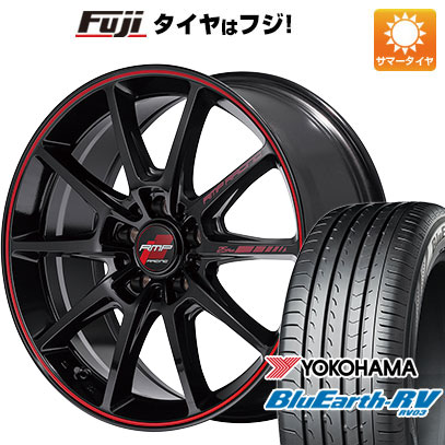 【パンク保証付】【新品国産5穴114.3車】 夏タイヤ ホイール4本セット 225/50R18 ヨコハマ ブルーアース RV 03 MID RMP レーシング R25 PLUS 18インチ :fuji 1301 146242 36869 36869:フジ スペシャルセレクション