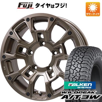 【新品】ジムニー 夏タイヤ ホイール4本セット 175/80R16 ファルケン ワイルドピーク A/T3W ビッグウエイ B LUGNAS BRD(マットブロンズ) 16インチ :fuji 16701 146652 33754 33754:フジ スペシャルセレクション