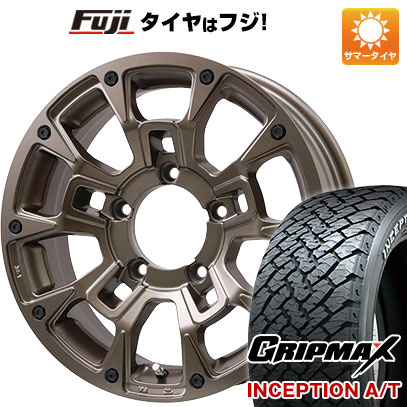 【新品】ジムニーシエラ 夏タイヤ ホイール4本セット 215/70R16 グリップマックス インセプション A/T RWL(限定) ビッグウエイ B LUGNAS BRD 16インチ :fuji 16701 146652 33661 33661:フジ スペシャルセレクション