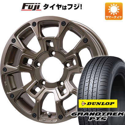 【新品】ジムニー 夏タイヤ ホイール4本セット 175/80R16 ダンロップ グラントレック PT5 ビッグウエイ B LUGNAS BRD(マットブロンズ) 16インチ :fuji 16701 146652 40811 40811:フジ スペシャルセレクション