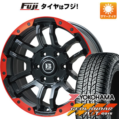 【新品国産6穴139.7車】 夏タイヤ ホイール4本セット 265/70R17 ヨコハマ ジオランダー A/T G015 OWL/RBL ビッグウエイ B LUGNAS FRD 17インチ :fuji 11822 137808 22876 22876:フジ スペシャルセレクション