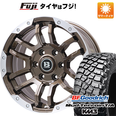 【新品国産車用 6穴139.7車】 夏タイヤ ホイール4本セット 265/60R18 BFグッドリッチ マッドテレーンT/A KM3 ビッグウエイ B-LUGNAS FRD 18インチ