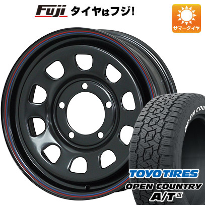 【新品】ジムニー 夏タイヤ ホイール４本セット 175/80R16 トーヨー オープンカントリー A/T III RWL/RBL モリタ デイトナズ ブラック 16インチ :fuji 16701 100309 42835 42835:フジ スペシャルセレクション