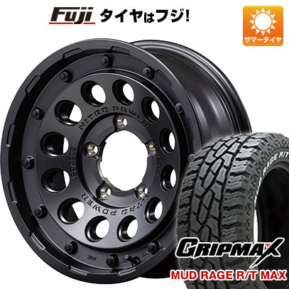 【新品】ジムニー 夏タイヤ ホイール４本セット 175/80R16 グリップマックス マッドレイジR/T MAX RWL(限定) MID ナイトロパワー H12 ショットガン 16インチ :fuji 16701 137529 43256 43256:フジ スペシャルセレクション