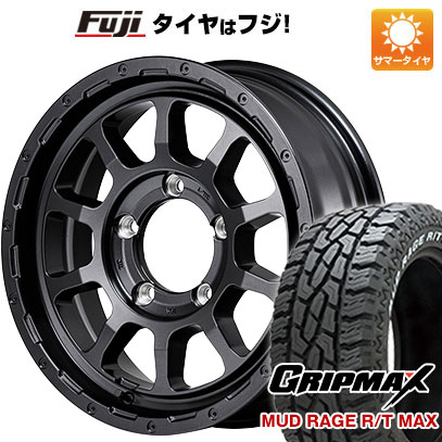 【新品】ジムニー 夏タイヤ ホイール４本セット 175/80R16 GRIPMAX マッドレイジR/T MAX RWL MID M10 パーシングJ BARREL BLACK EDITION 16インチ :fuji 16701 146182 43256 43256:フジ スペシャルセレクション