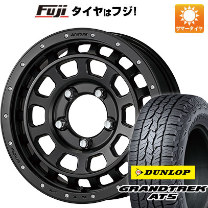 【新品】ジムニー 夏タイヤ ホイール4本セット 175/80R16 ダンロップ グラントレック AT5 ワーク クラッグ ティーグラビック SHADOW EDITION 16インチ :fuji 16701 146695 32872 32872:フジ スペシャルセレクション