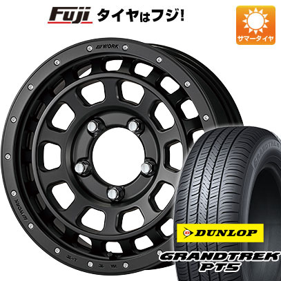 【新品】ジムニー 夏タイヤ ホイール4本セット 175/80R16 ダンロップ グラントレック PT5 ワーク クラッグ ティーグラビック SHADOW EDITION 16インチ :fuji 16701 146695 40811 40811:フジ スペシャルセレクション