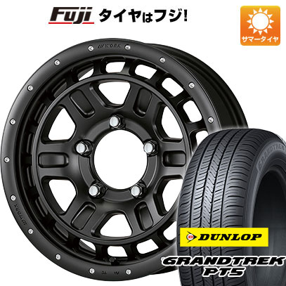 【新品】ジムニー 夏タイヤ ホイール4本セット 175/80R16 ダンロップ グラントレック PT5 ワーク クラッグ ティーグラビックII SHADOW EDITION 16インチ :fuji 16701 146698 40811 40811:フジ スペシャルセレクション