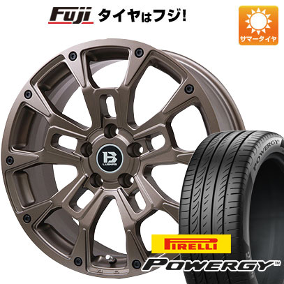 【新品国産5穴114.3車】 夏タイヤ ホイール4本セット 215/65R16 ピレリ パワジー ビッグウエイ B LUGNAS BRD(マットブロンズ) 16インチ :fuji 1310 146662 36998 36998:フジ スペシャルセレクション