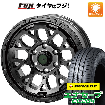 【新品国産5穴114.3車】 夏タイヤ ホイール4本セット 215/65R16 ダンロップ エナセーブ EC204 4x4 エアージー ロックス ゴーストエディション 16インチ :fuji 1310 147252 25572 25572:フジ スペシャルセレクション