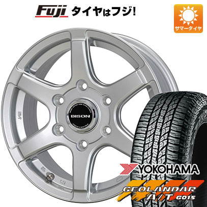 【新品】プラド 夏タイヤ ホイール4本セット 265/65R17 ヨコハマ ジオランダー A/T G015 RBL ホットスタッフ バイソン BN 04 17インチ :fuji 11822 150534 22905 22905:フジ スペシャルセレクション