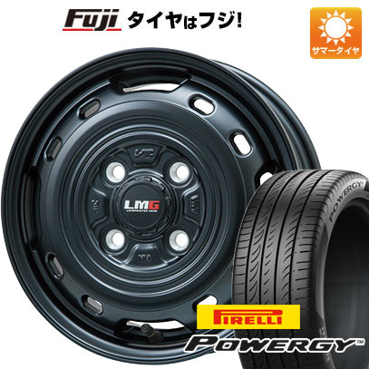 【新品 軽自動車】N-BOX タント スペーシア 夏タイヤ ホイール4本セット 165/55R15 ピレリ パワジー レアマイスター LMG OFF-STYLE 2 (マットブラック) 15インチ