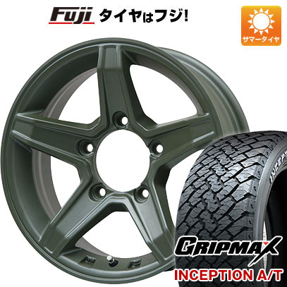 【新品】ジムニーシエラ 夏タイヤ ホイール4本セット 215/75R15 インセプション A/T RWL(限定) プレミックス エステラ(オリーブグリーン) 15インチ :fuji 21161 148235 37271 37271:フジ スペシャルセレクション