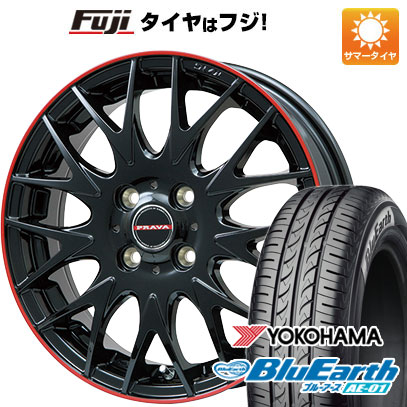 【新品 軽自動車】 夏タイヤ ホイール4本セット 165/55R14 ヨコハマ ブルーアース AE-01 ビッグウエイ LEYSEEN プラバ9MJrII 14インチ