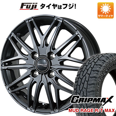 【新品 軽自動車】ハスラー サマータイヤ ホイール4本セット 165/65R14 グリップマックス マッドレイジR/T MAX RBL(限定) トピー シビラ NEXT W45 14インチ :fuji 21721 152037 33230 33230:フジ スペシャルセレクション